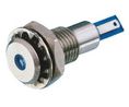 Blue Panel Mount Indicator, 24V dc, 12.2mm Mounting Hole Size, Solder Tab Termination, IP67